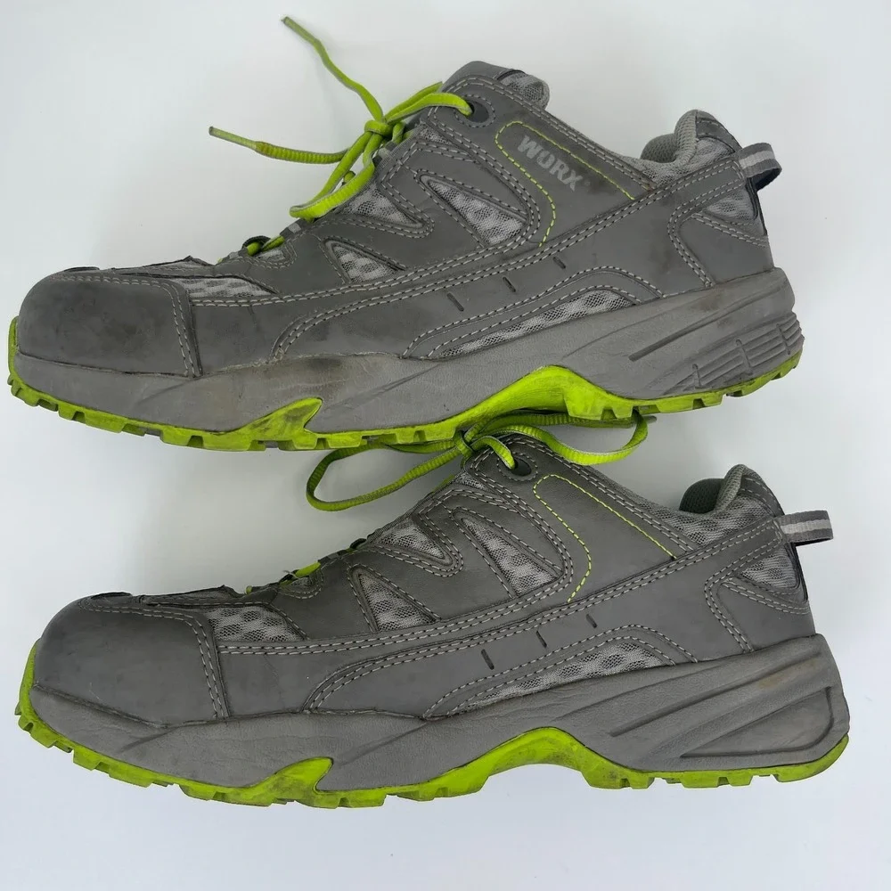 Worx‎ by Red Wing 5111 Women's Size 10W Carbide Athletic Safety Toe Shoes Gray
